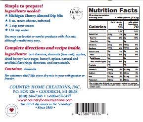 Taste of Michigan - Michigan Cherry Almond Dip Mix