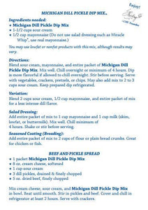 Taste of Michigan - Michigan Dill Pickle Dip Mix