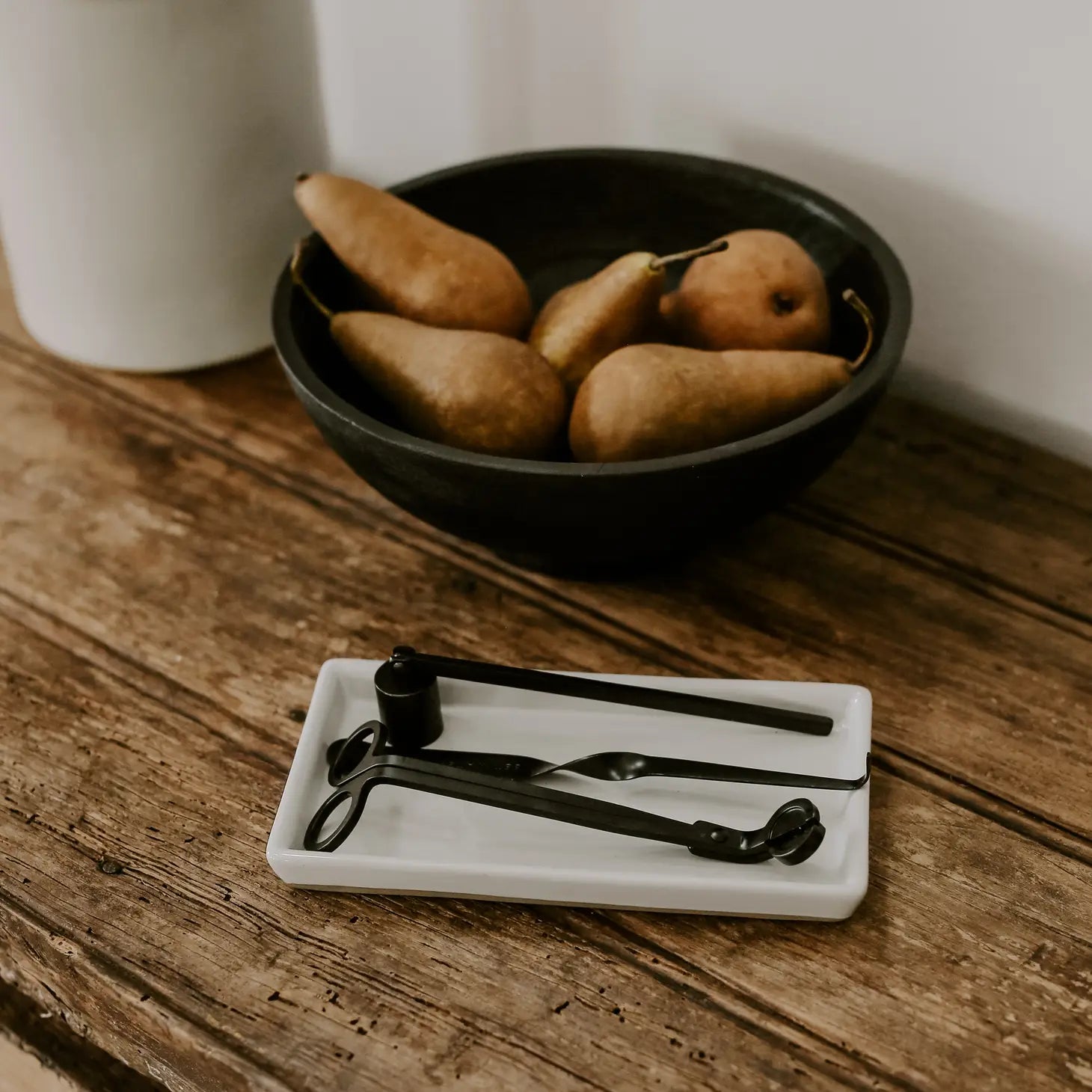 Stoneware Tray - Glossy White