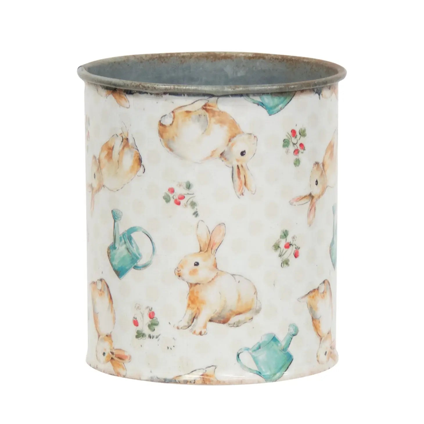 Vintage Bunny Metal Can