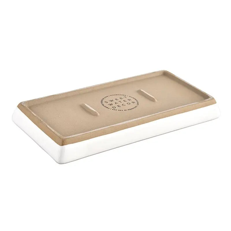 Stoneware Tray - Glossy White