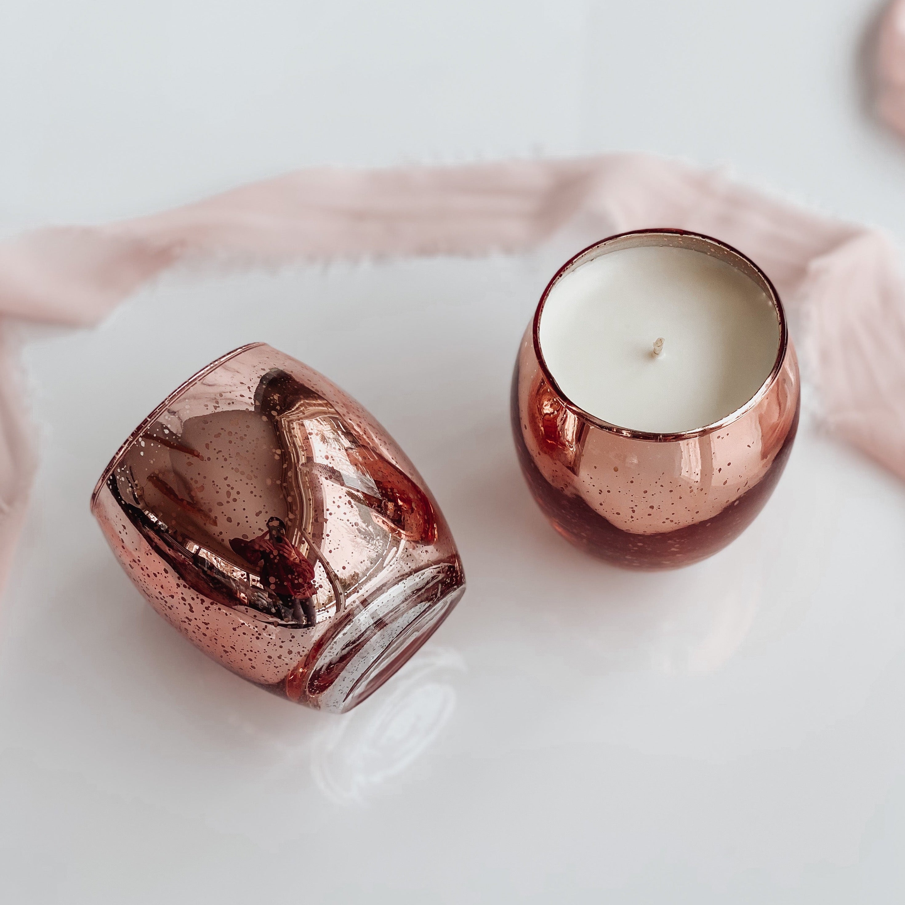 Rose Gold Mercury Candle