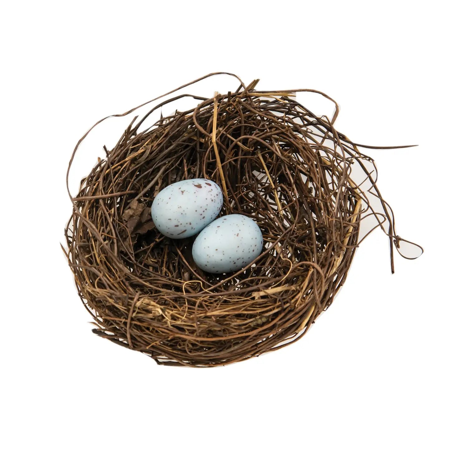 Angelvine Bird Nest With Eggs, 4.5"