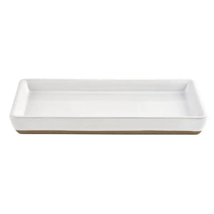 Stoneware Tray - Glossy White