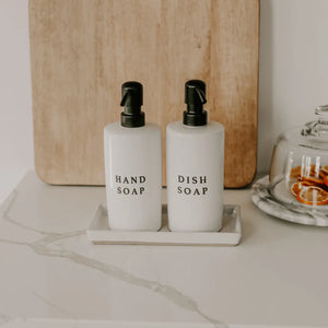 Stoneware Tray - Glossy White
